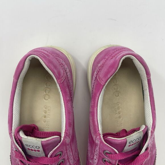 Ecco Hybrid 2 Spikeless Golf Shoes Womens 6 - 6.5 EU 37 Pink Leather Wingtip - Picture 10 of 16